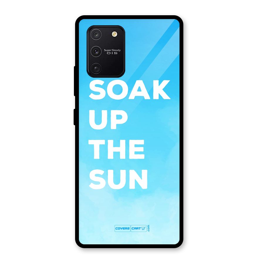 Soak Up The Sun Glass Back Case for Galaxy S10 Lite