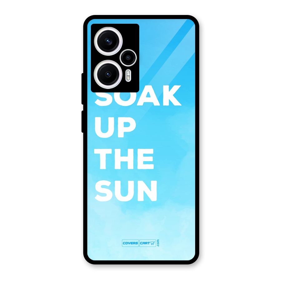 Soak Up The Sun Glass Back Case for Poco F5