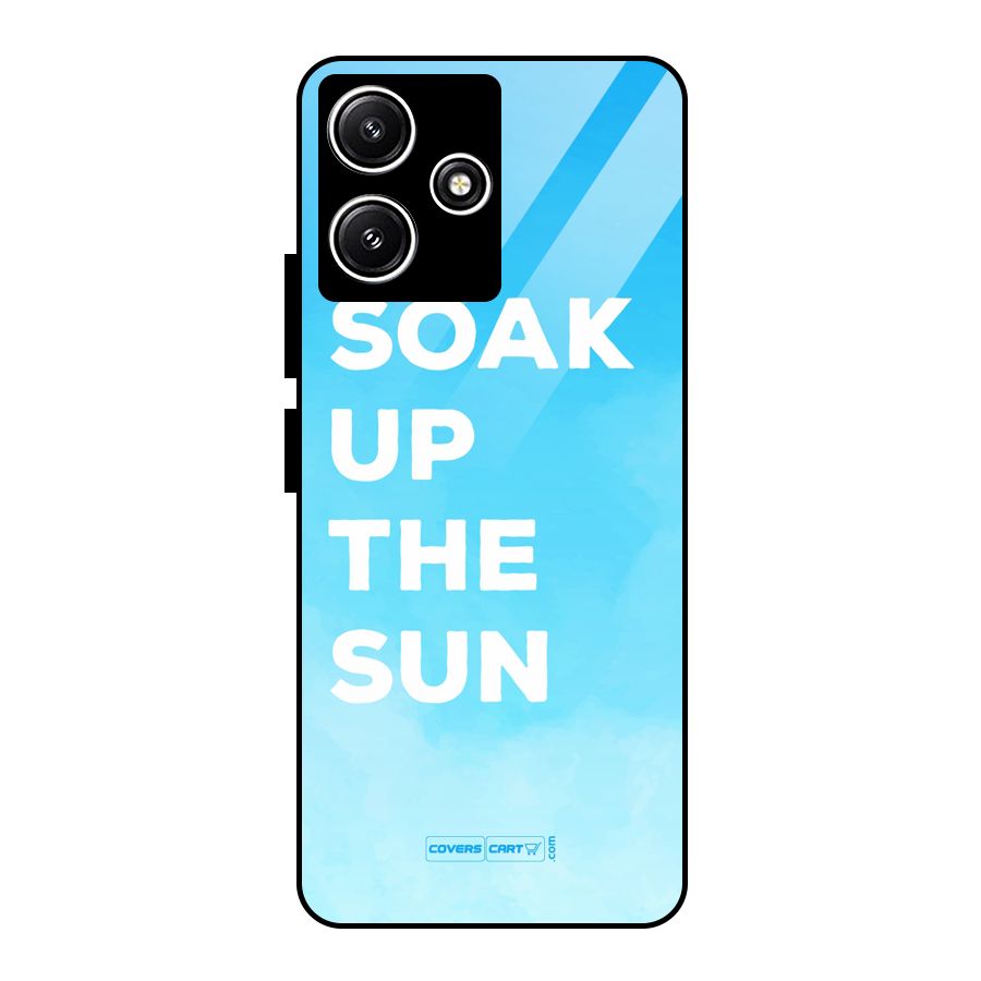 Soak Up The Sun Glass Back Case for Poco M6 Pro