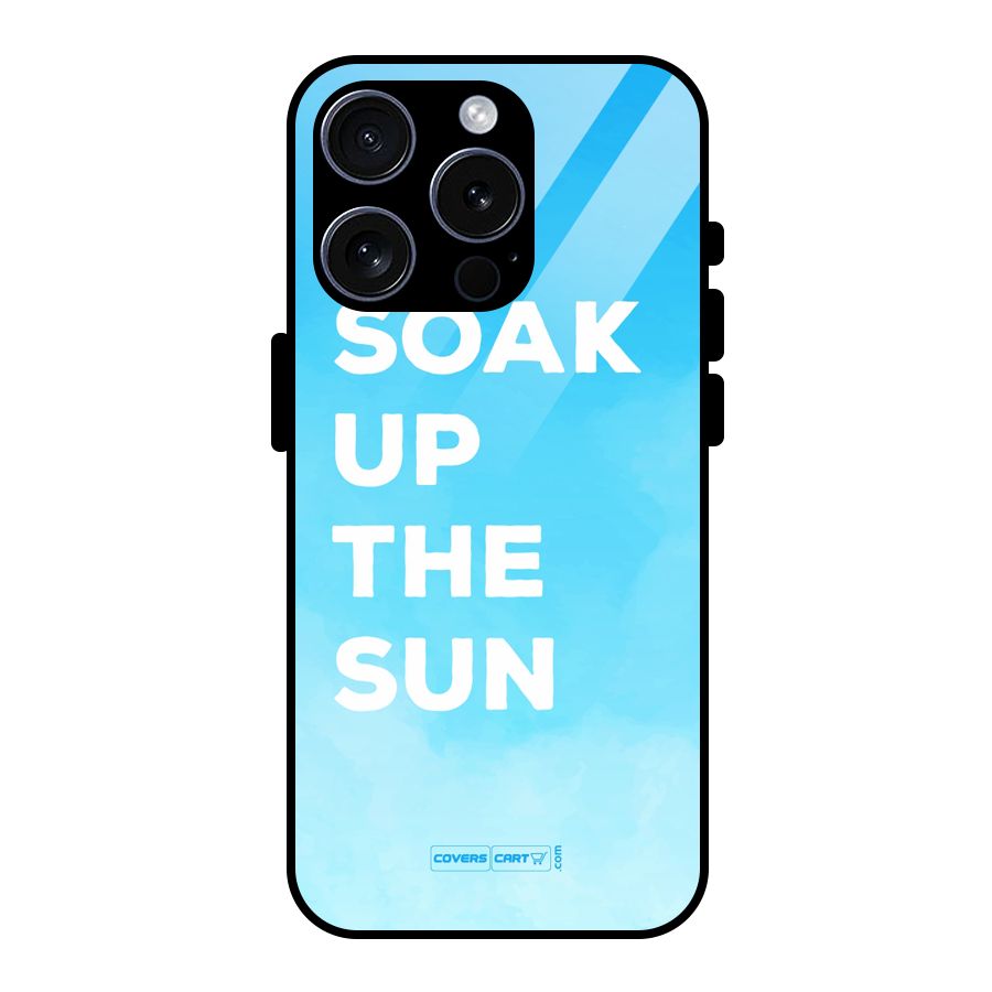 Soak Up The Sun Glass Back Case for iPhone 15 Pro