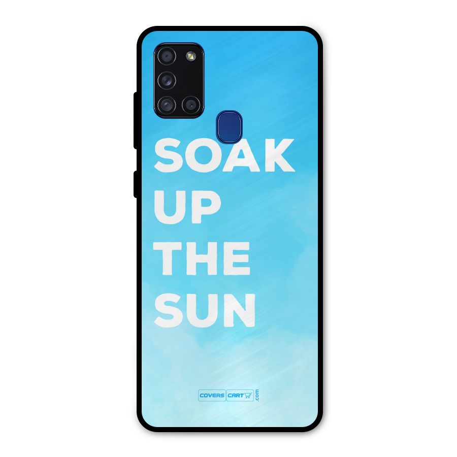Soak Up The Sun Metal Back Case for Galaxy A21s