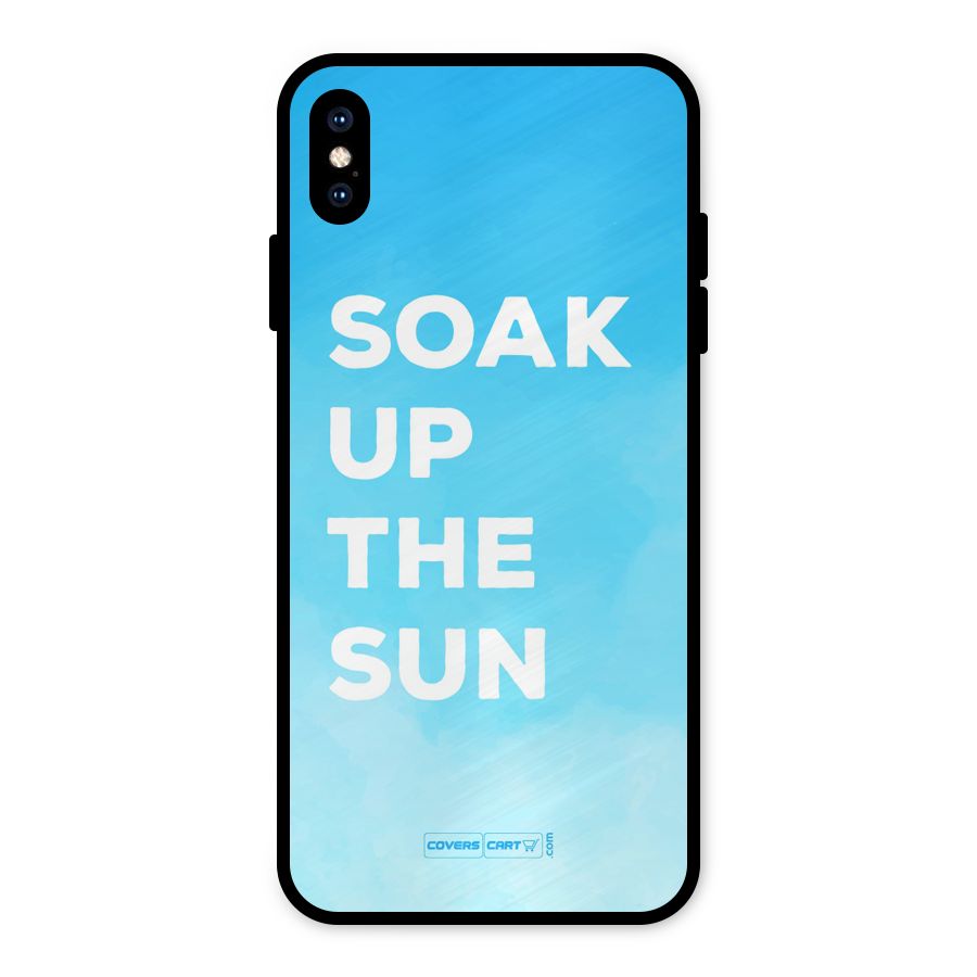Soak Up The Sun Metal Back Case for iPhone XS Max