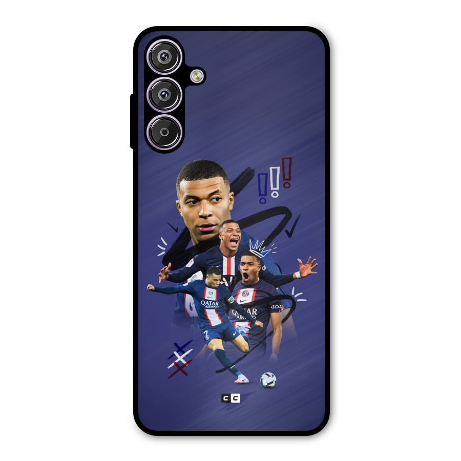 Socccer Star Qatar Metal Back Case for Galaxy M15
