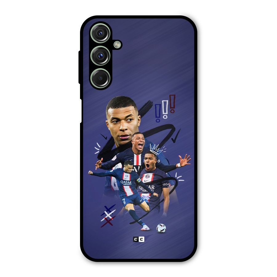 Socccer Star Qatar Metal Back Case for Galaxy M34