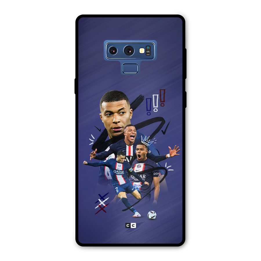 Socccer Star Qatar Metal Back Case for Galaxy Note 9