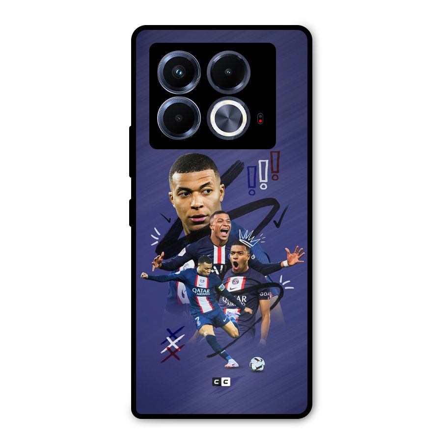 Socccer Star Qatar Metal Back Case for Infinix Note 40 5G