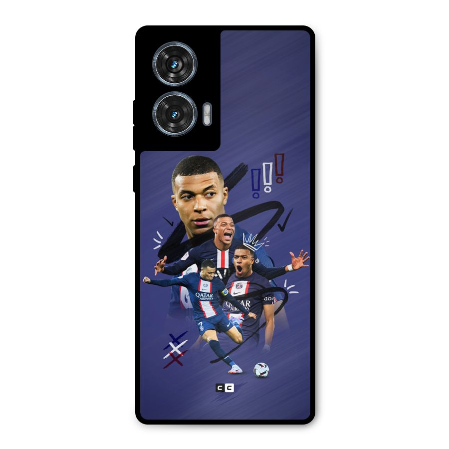 Socccer Star Qatar Metal Back Case for Motorola Edge 50 Fusion