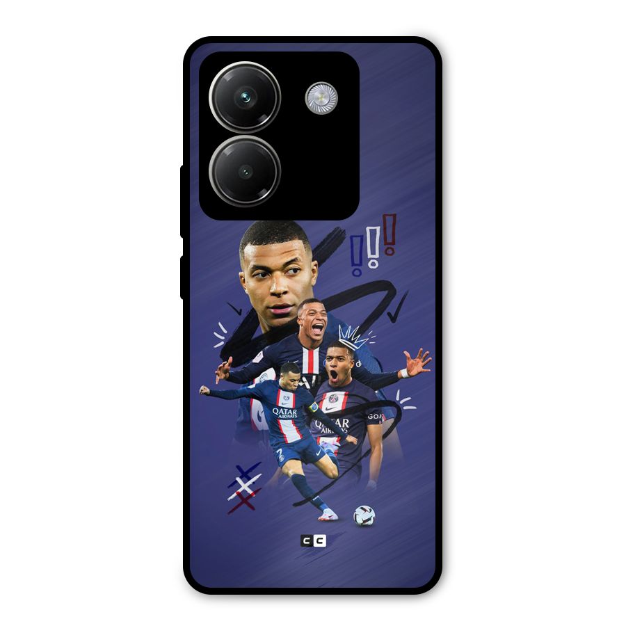 Socccer Star Qatar Metal Back Case for Poco M7 Pro 5G