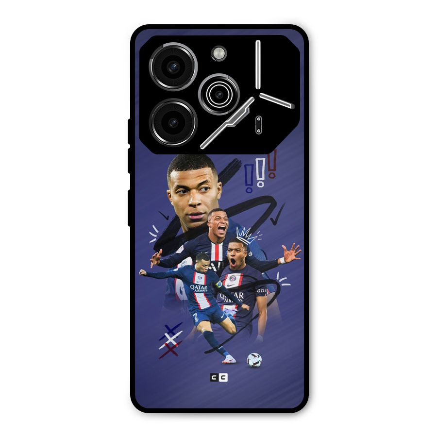 Socccer Star Qatar Metal Back Case for Tecno Pova 6 Pro