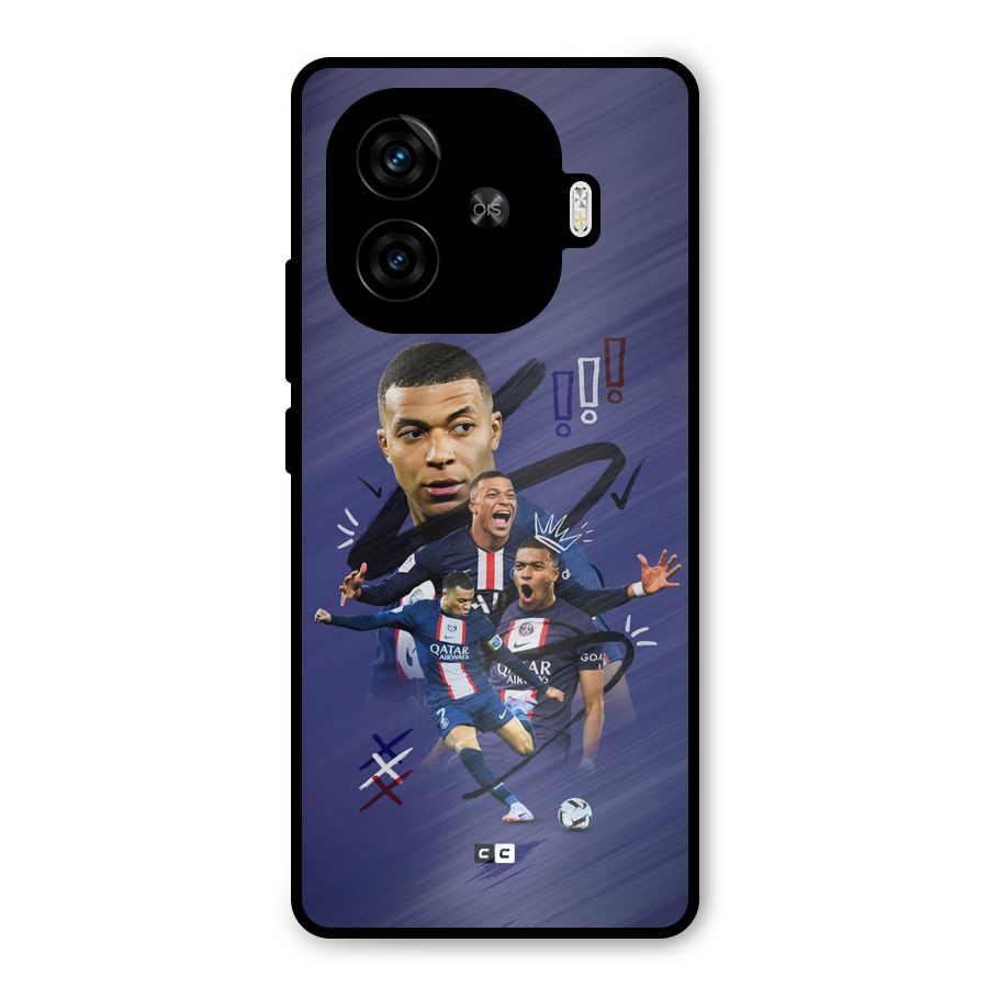 Socccer Star Qatar Metal Back Case for iQOO Z9 Turbo