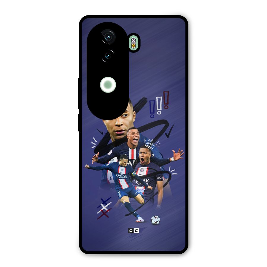 Socccer Star Qatar Metal Back Case for iQOO Z9s