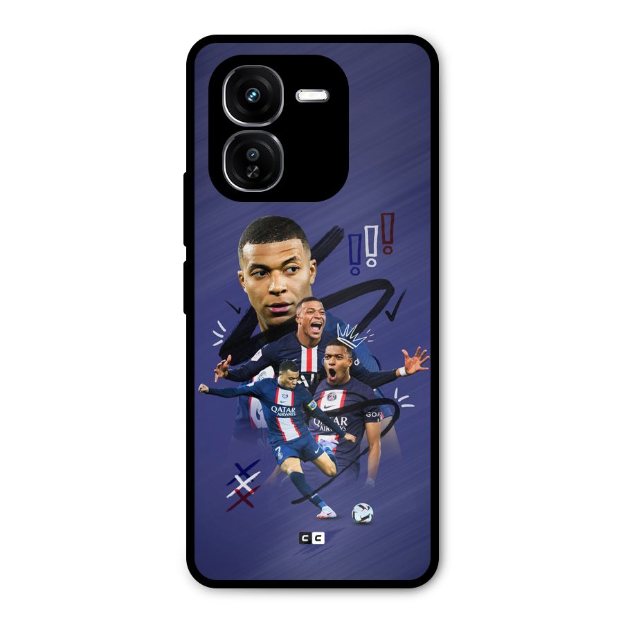 Socccer Star Qatar Metal Back Case for iQOO Z9x