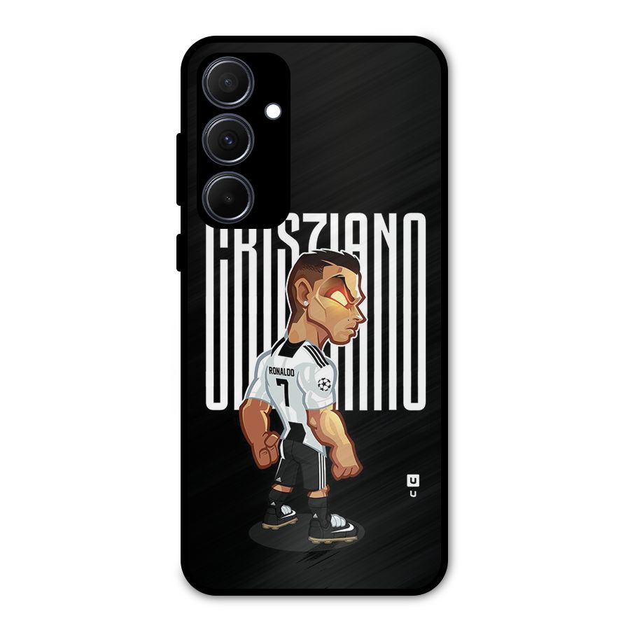 Soccer Star Metal Back Case for Galaxy A35