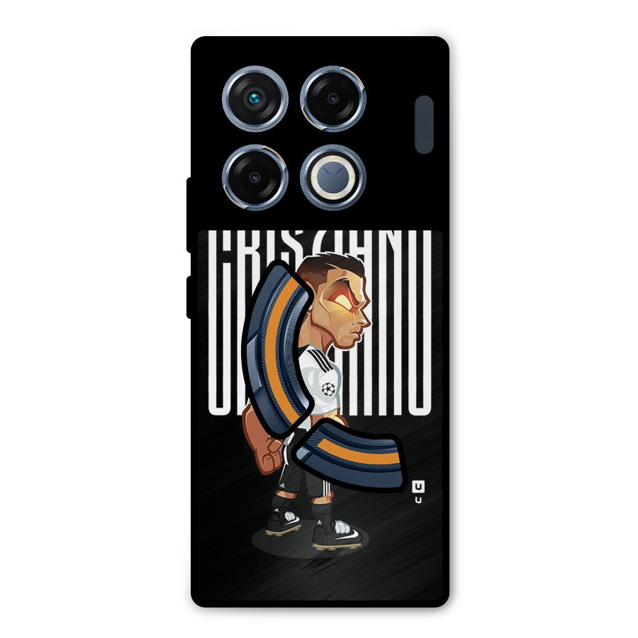 Soccer Star Metal Back Case for Infinix GT 20 Pro
