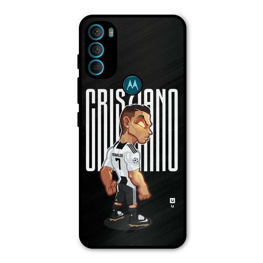 Soccer Star Metal Back Case for Moto G71 5G