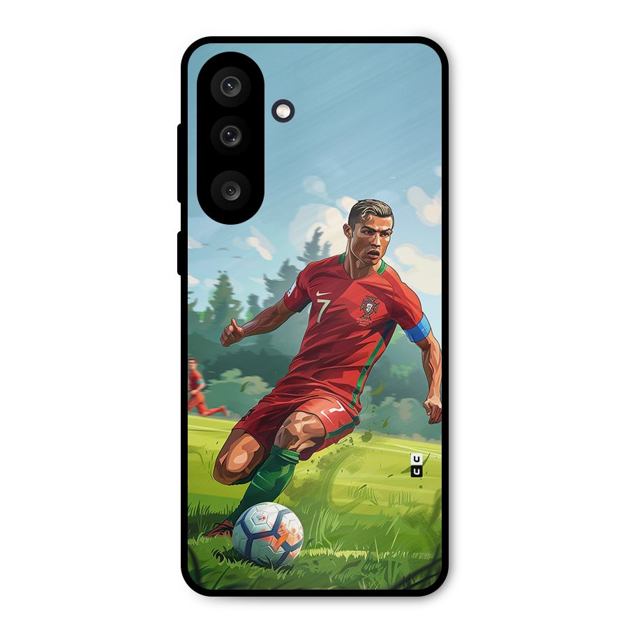 Soccer Star Playing Metal Back Case for Galaxy M56