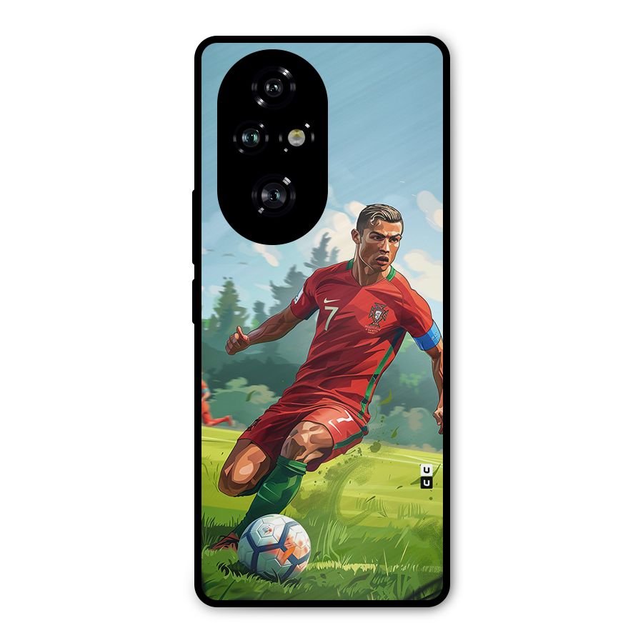 Soccer Star Playing Metal Back Case for Honor 200 Pro