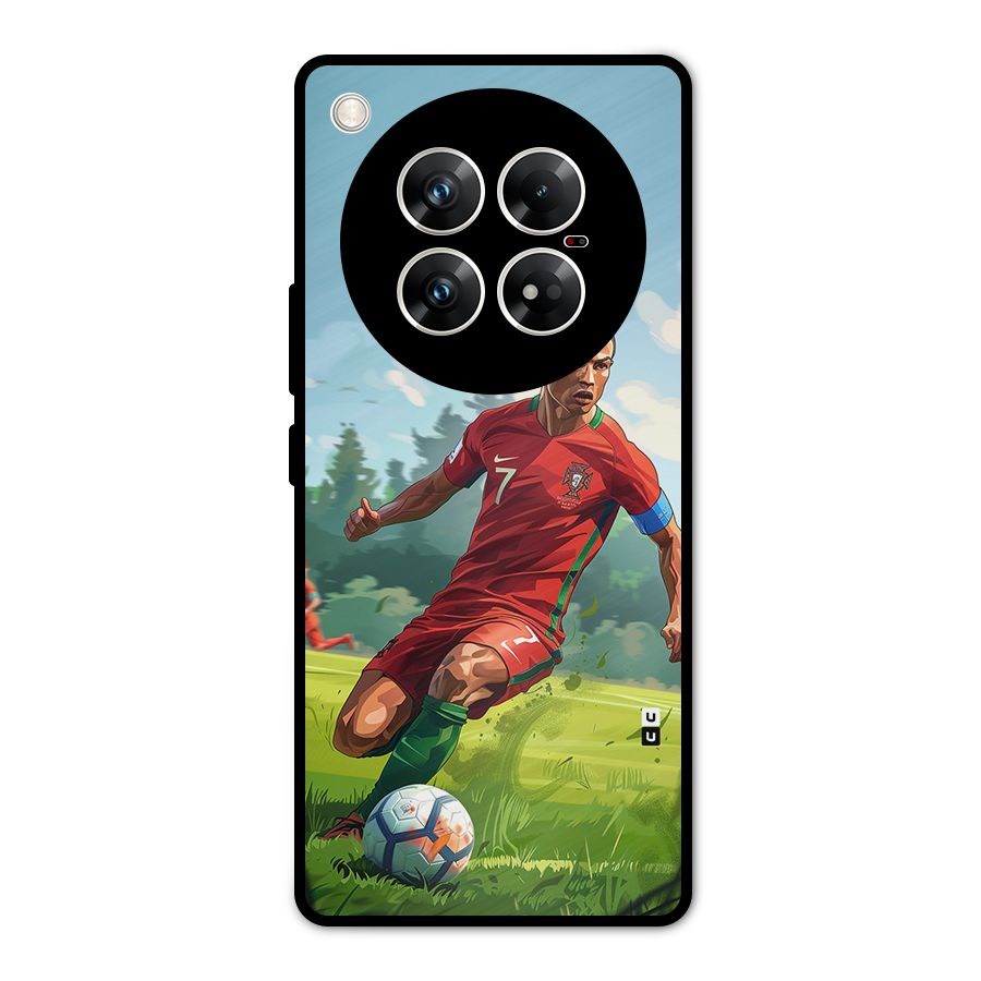 Soccer Star Playing Metal Back Case for Infinix Zero 40 5G