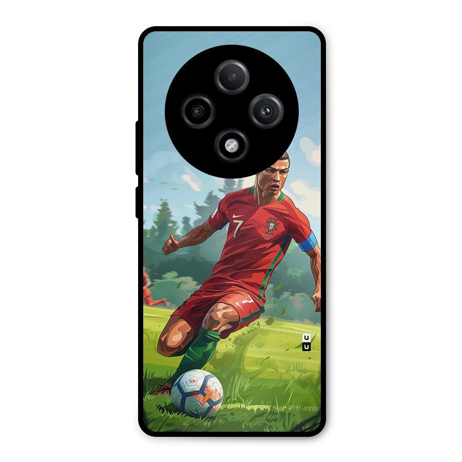 Soccer Star Playing Metal Back Case for Oppo F27 Pro Plus