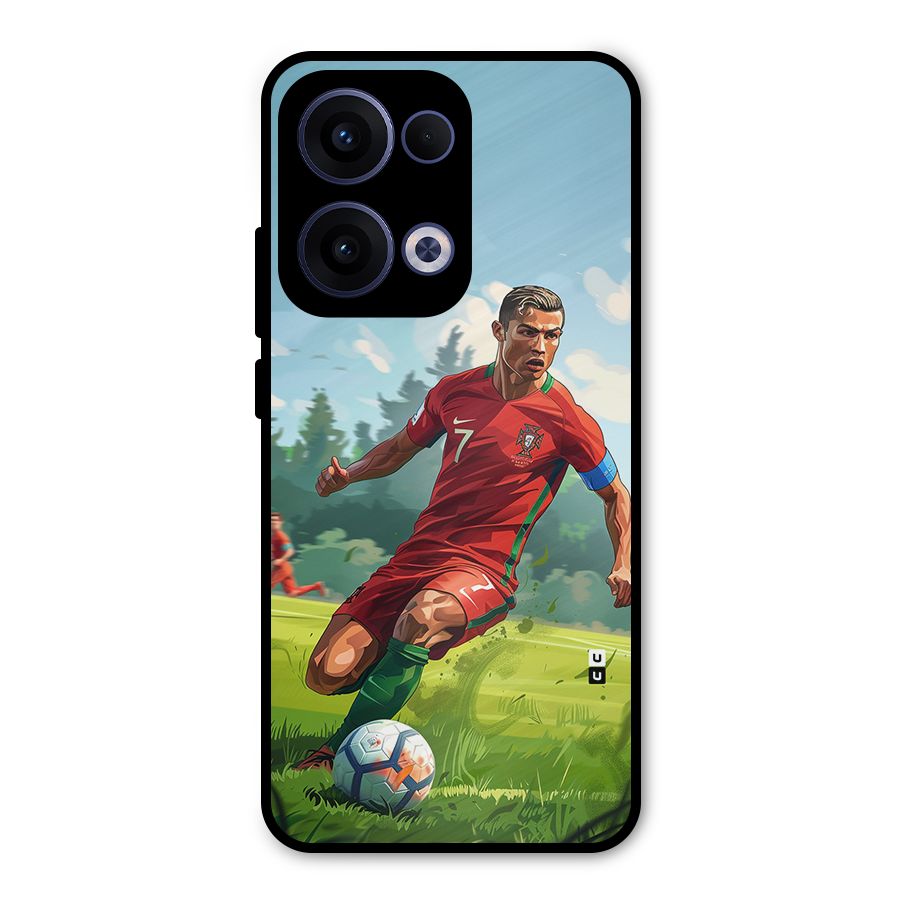 Soccer Star Playing Metal Back Case for Oppo Reno13