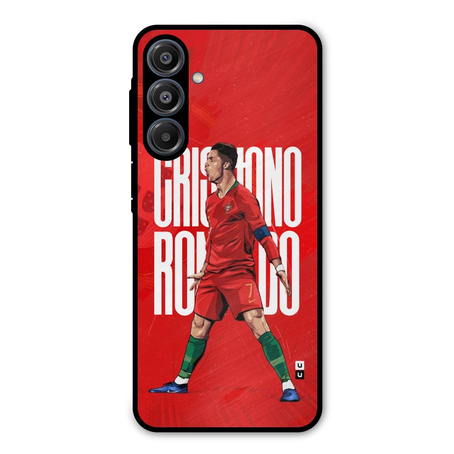 Soccer Star Roar Metal Back Case for Galaxy A16 5G