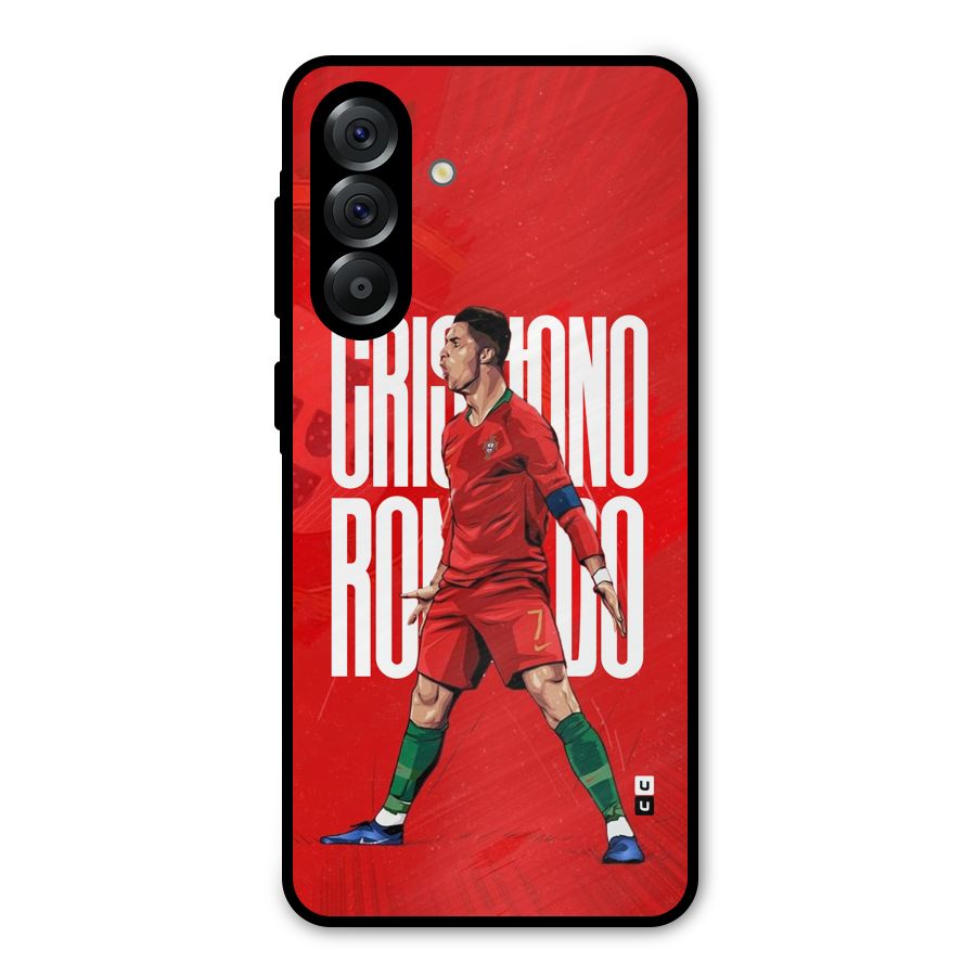 Soccer Star Roar Metal Back Case for Galaxy A36