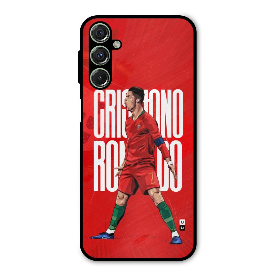 Soccer Star Roar Metal Back Case for Galaxy F34