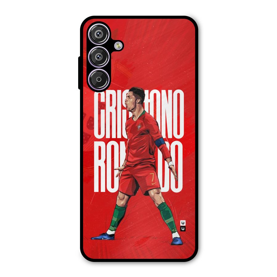 Soccer Star Roar Metal Back Case for Galaxy M15
