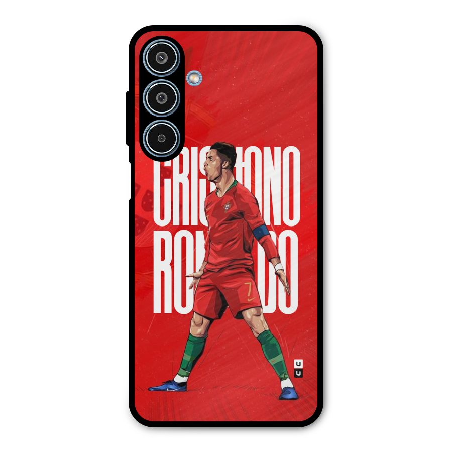 Soccer Star Roar Metal Back Case for Galaxy M35