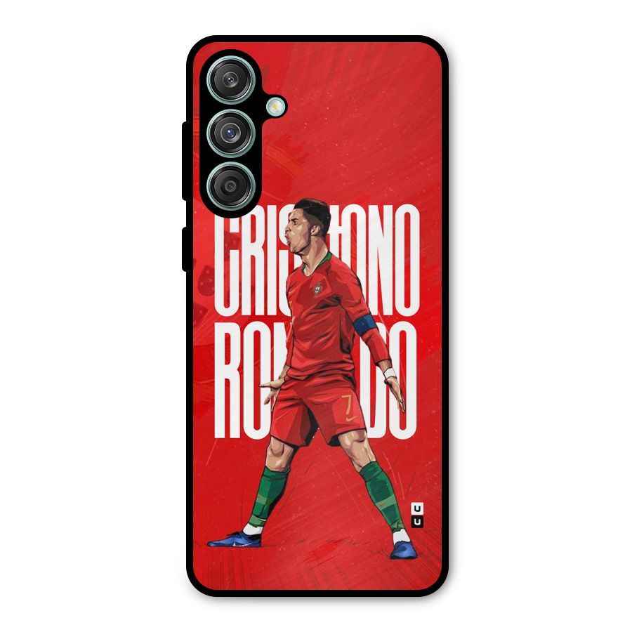 Soccer Star Roar Metal Back Case for Galaxy M55 5G