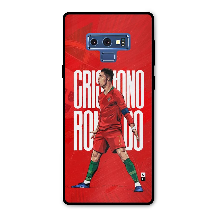 Soccer Star Roar Metal Back Case for Galaxy Note 9