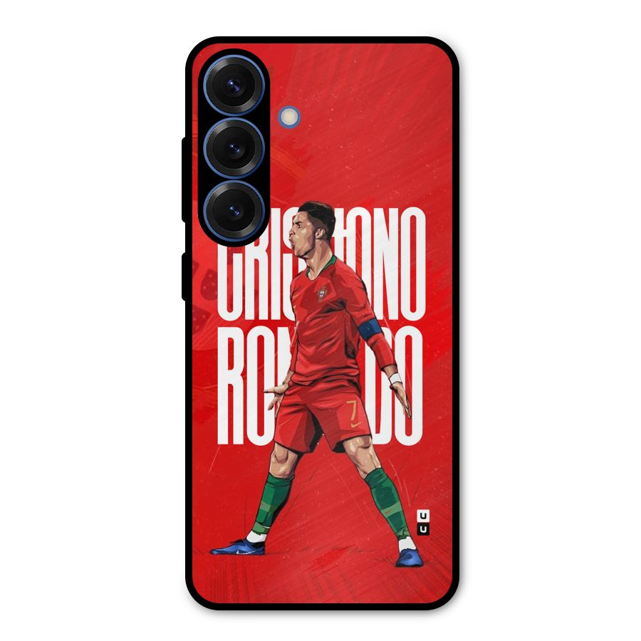 Soccer Star Roar Metal Back Case for Galaxy S25
