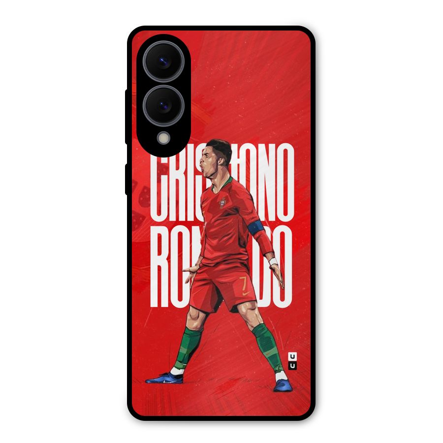 Soccer Star Roar Metal Back Case for Galaxy S25 Edge
