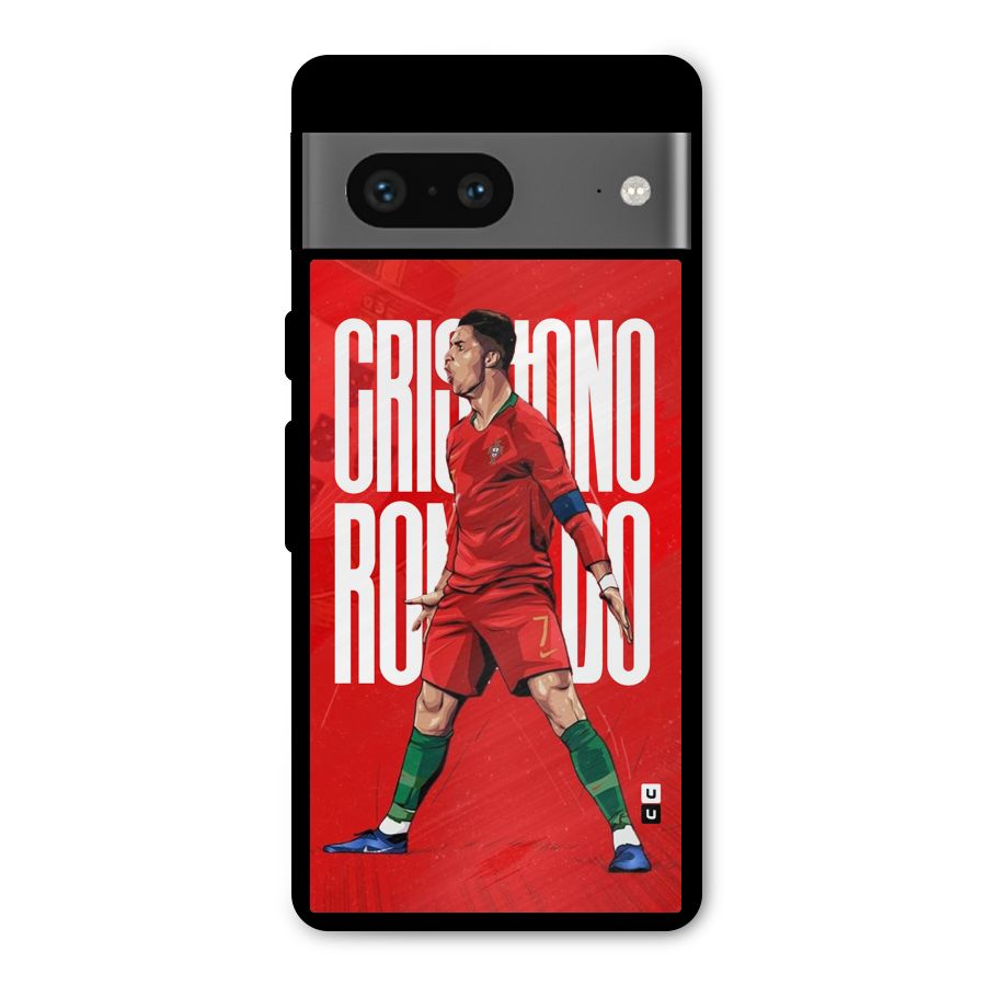 Soccer Star Roar Metal Back Case for Google Pixel 7