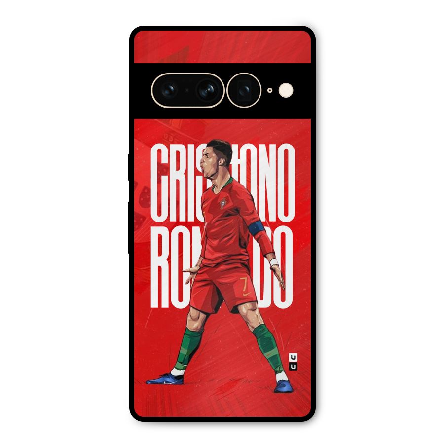 Soccer Star Roar Metal Back Case for Google Pixel 7 Pro