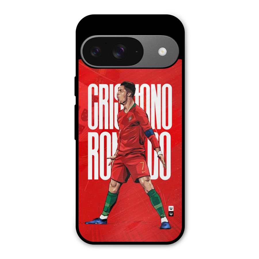 Soccer Star Roar Metal Back Case for Google Pixel 9