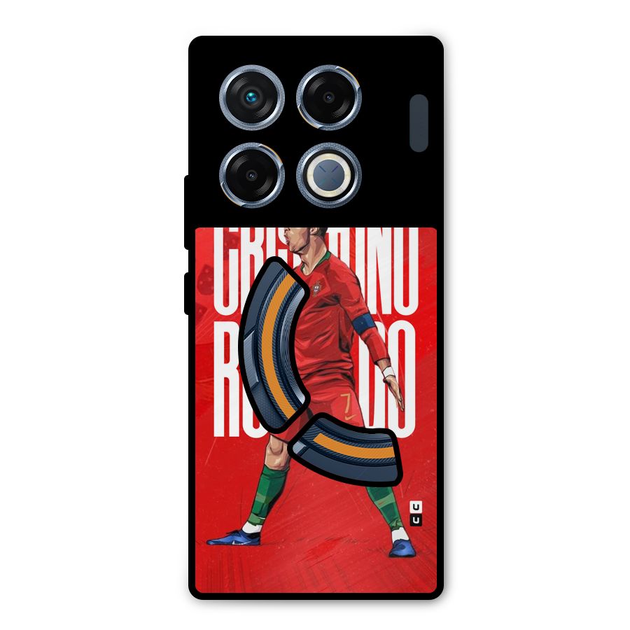 Soccer Star Roar Metal Back Case for Infinix GT 20 Pro