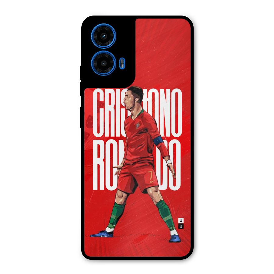 Soccer Star Roar Metal Back Case for Moto G45