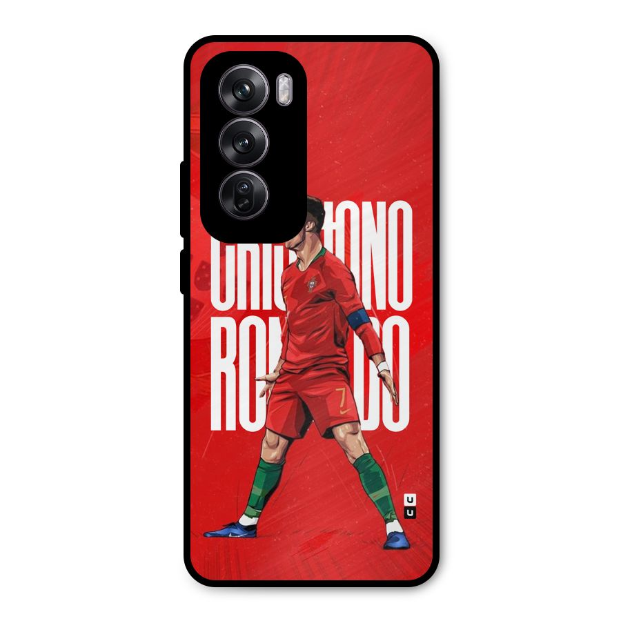 Soccer Star Roar Metal Back Case for Oppo Reno12 Pro