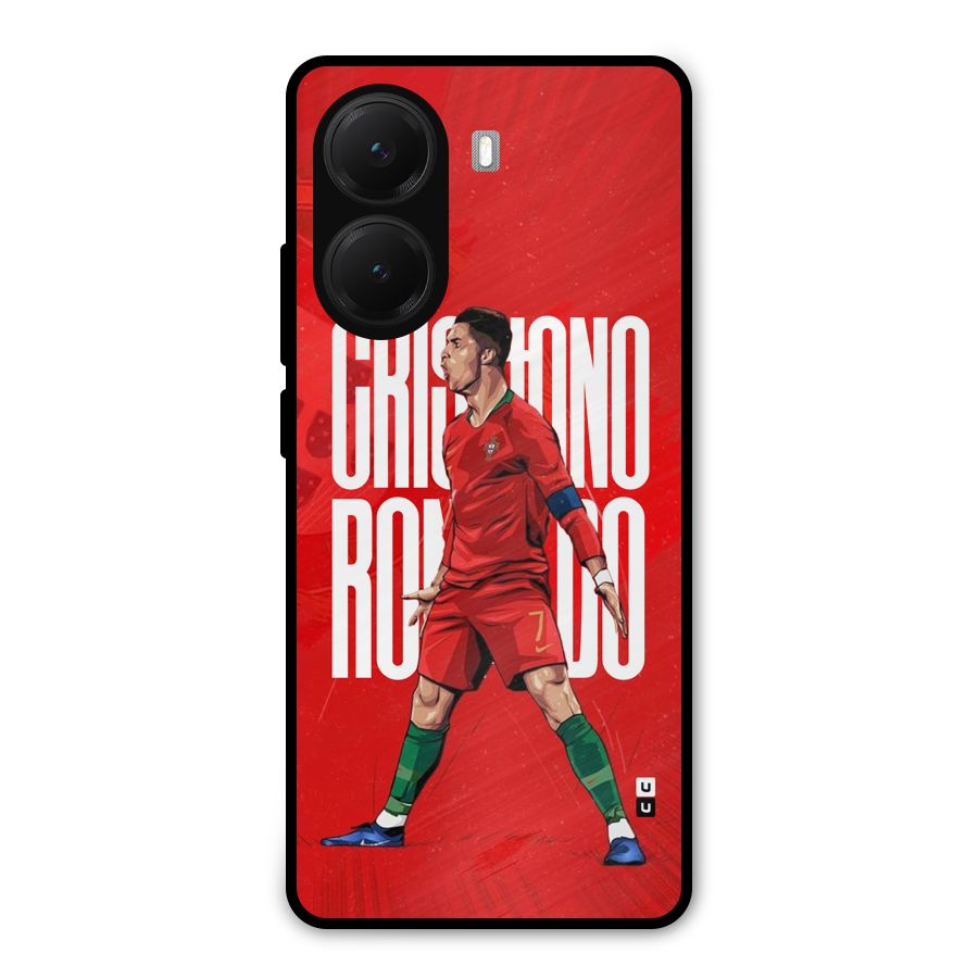 Soccer Star Roar Metal Back Case for Poco X7 Pro