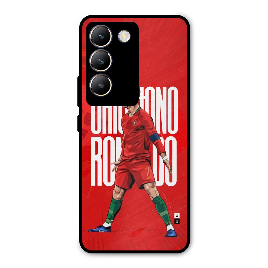 Soccer Star Roar Metal Back Case for Vivo T3 5G