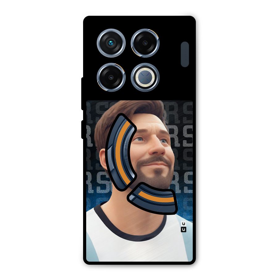 Soccer Star Smiles Metal Back Case for Infinix GT 20 Pro
