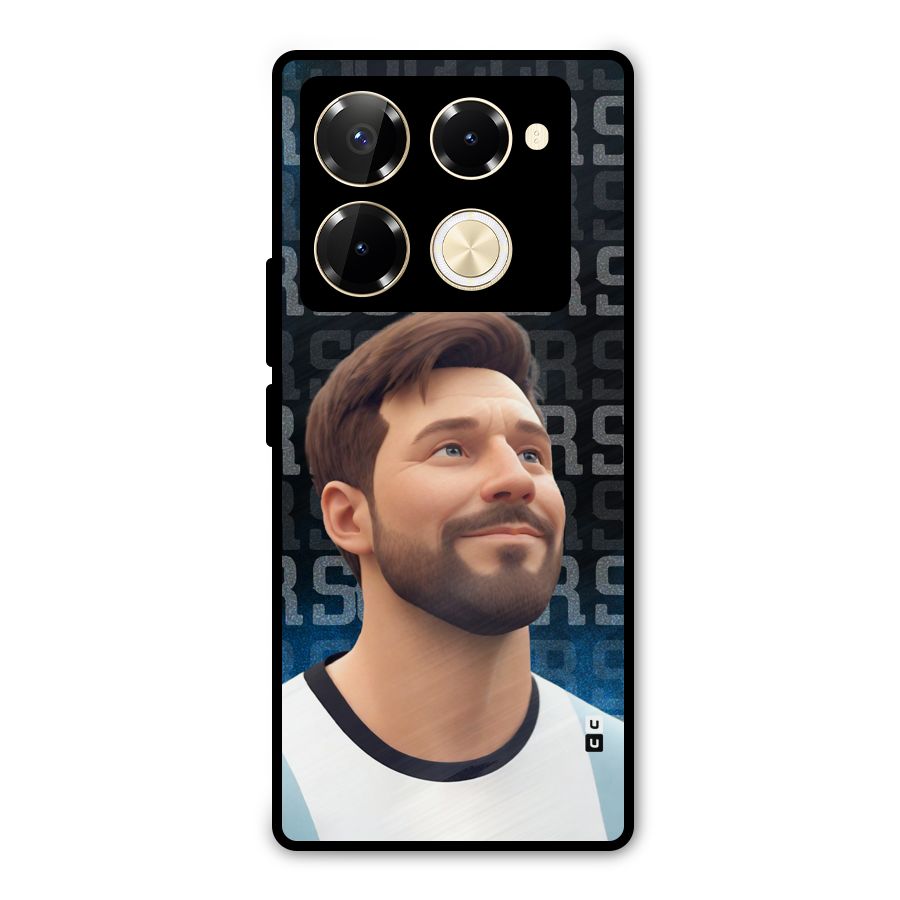 Soccer Star Smiles Metal Back Case for Infinix Note 40 Pro Plus