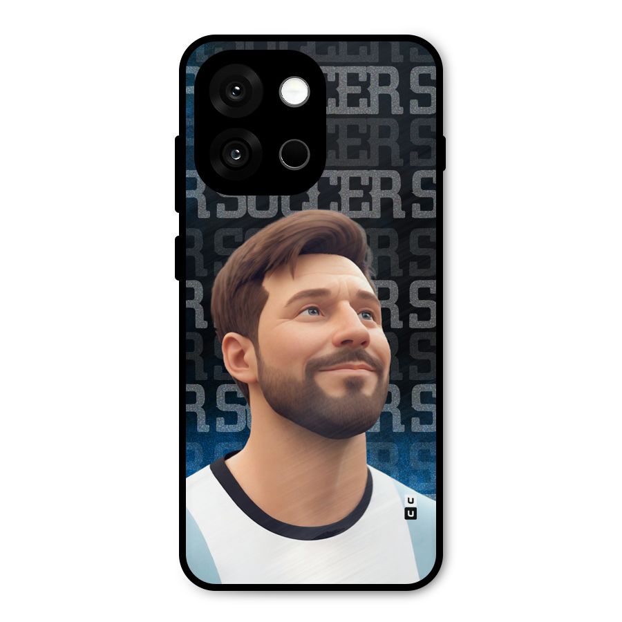 Soccer Star Smiles Metal Back Case for OnePlus 13s