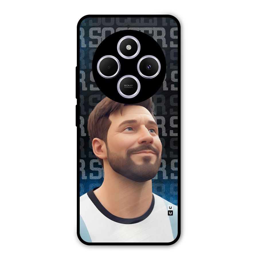 Soccer Star Smiles Metal Back Case for Poco C75 5G