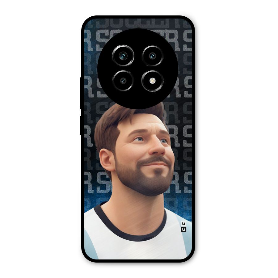 Soccer Star Smiles Metal Back Case for Realme 13 Pro