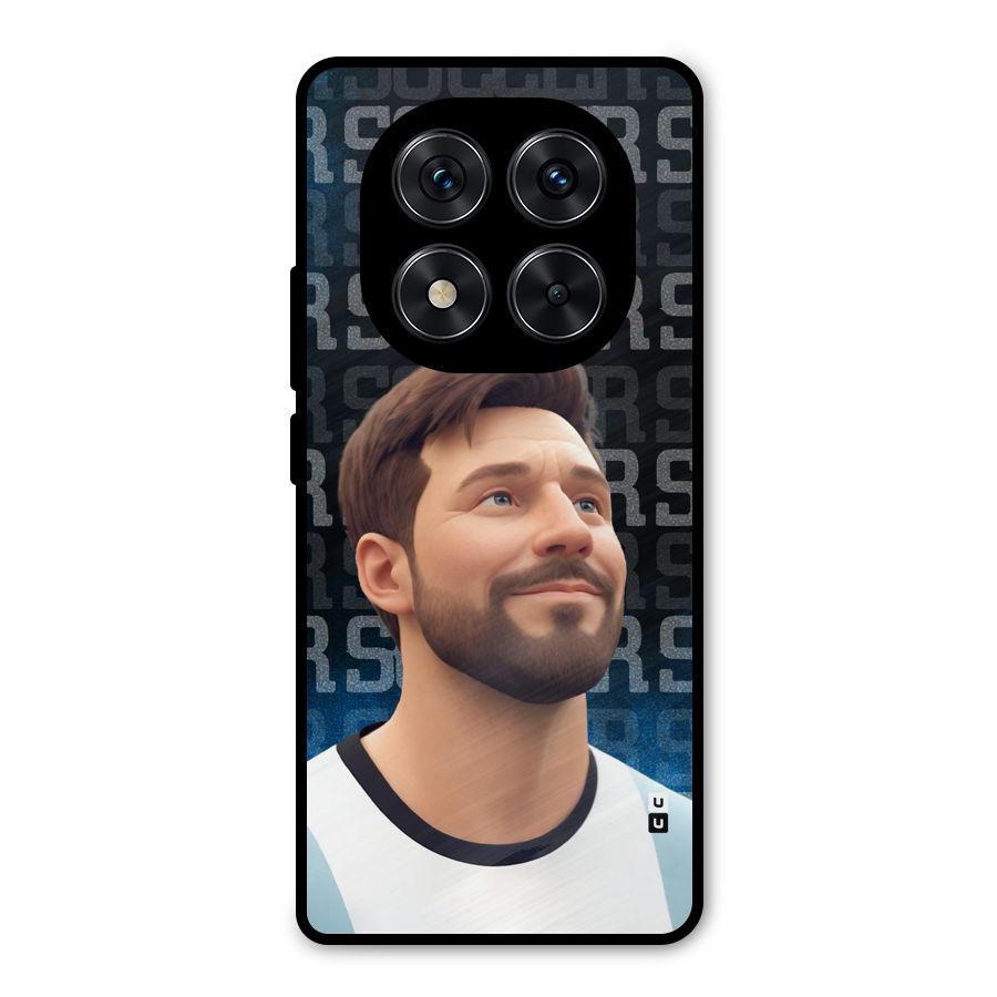Soccer Star Smiles Metal Back Case for Redmi Note 14 Pro 5G