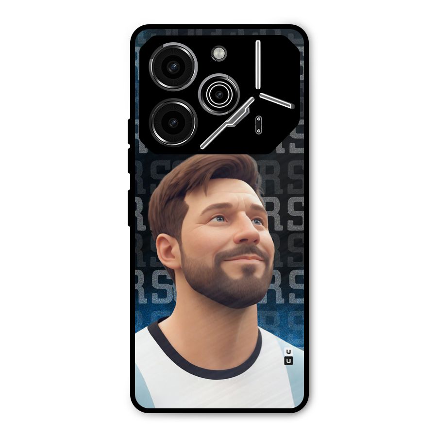Soccer Star Smiles Metal Back Case for Tecno Pova 6 Pro