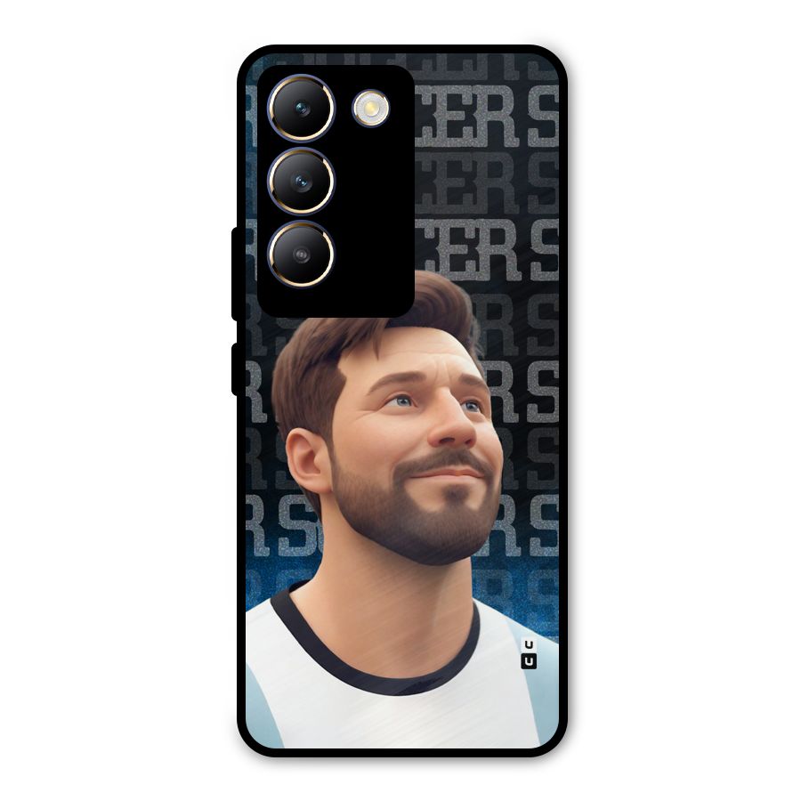 Soccer Star Smiles Metal Back Case for Vivo T3 5G