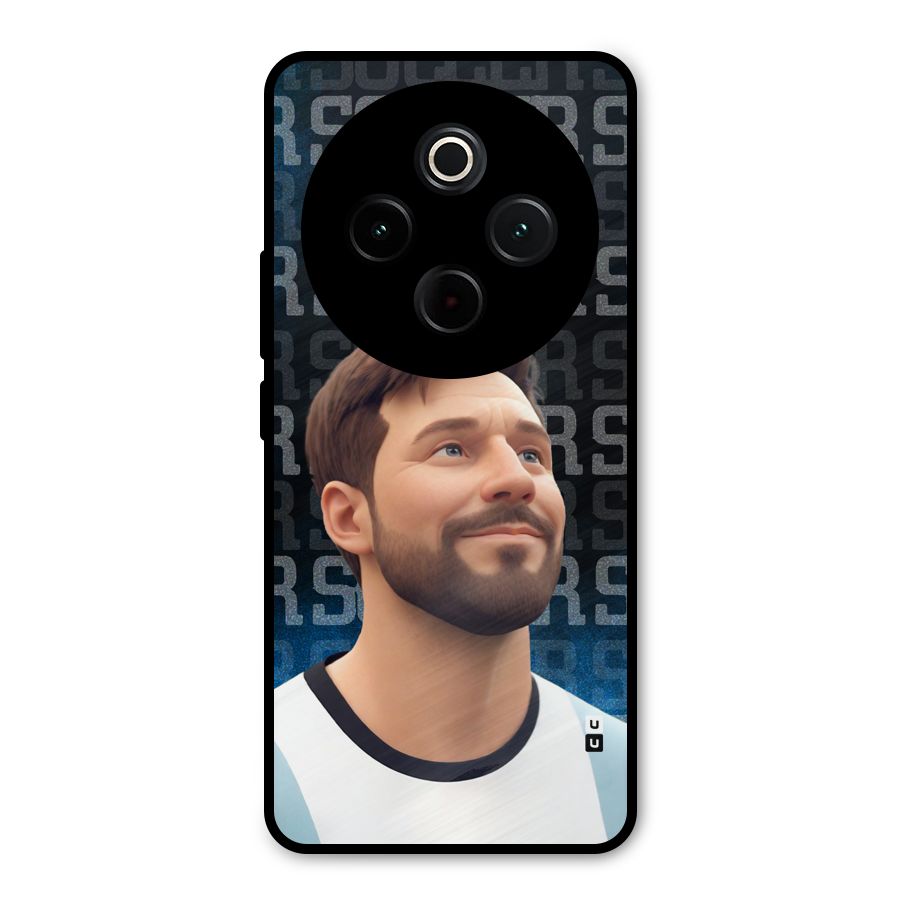 Soccer Star Smiles Metal Back Case for Vivo T4